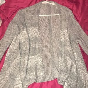 Delias grey and white cardigan sweater
